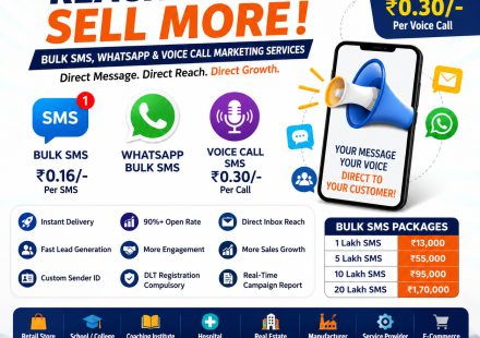 Bulk SMS Marketing Services in India | Text SMS, WhatsApp and Voice Call Marketing